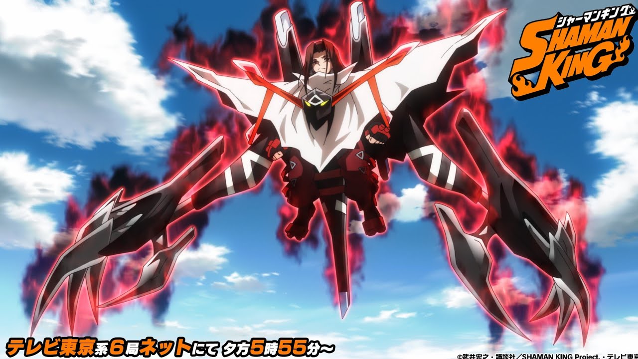 Hao Asakura Shows His Power Armored Oversoul Kurobina (Shaman King